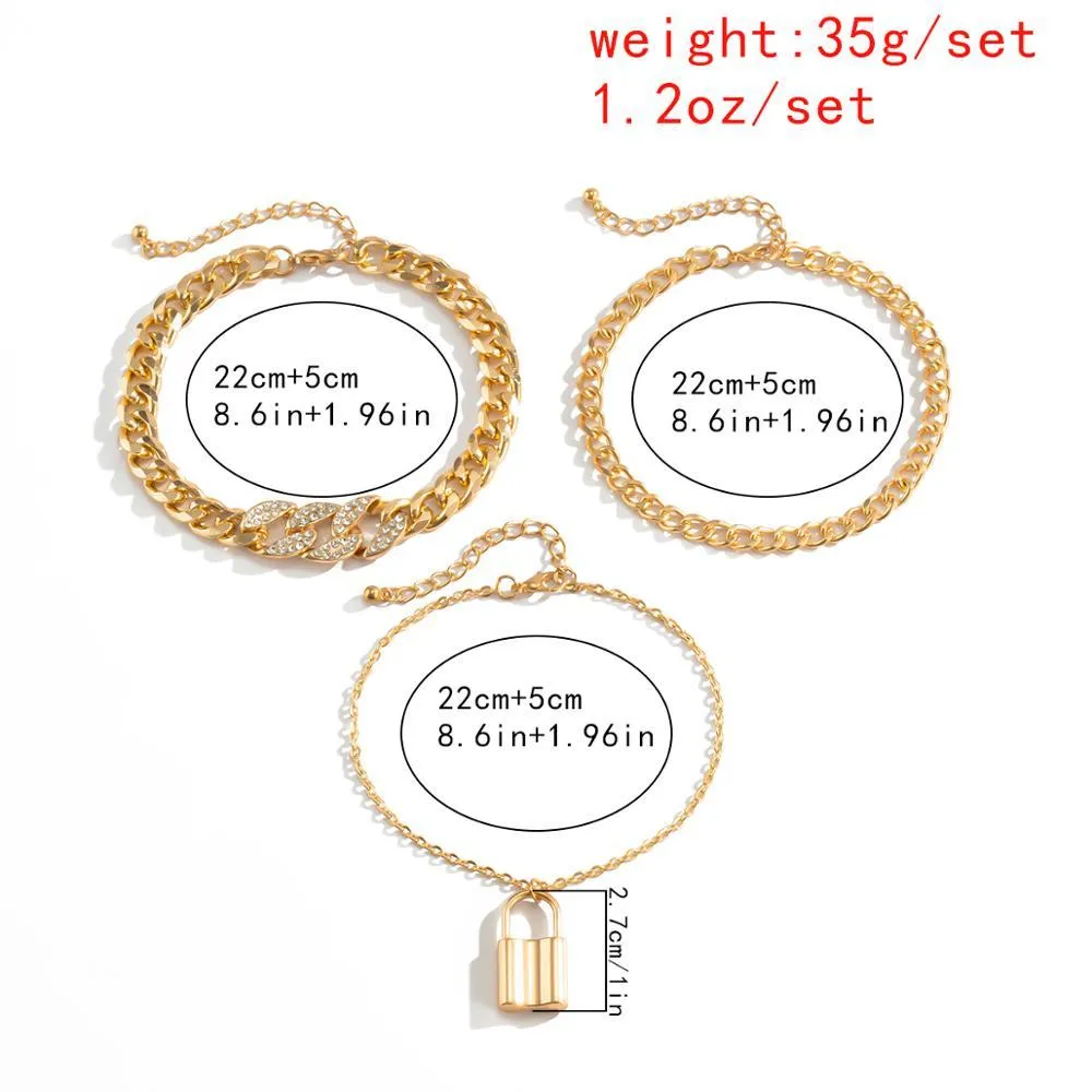 Anklet Rhinestone for Women Bling Paved Crystal Jewelry Anklet Foot