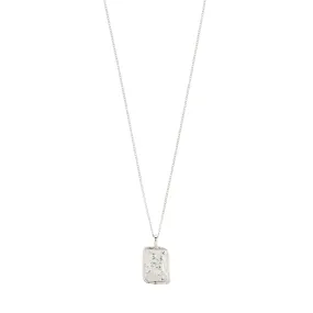 AQUARIUS Zodiac Sign necklace, silver-plated