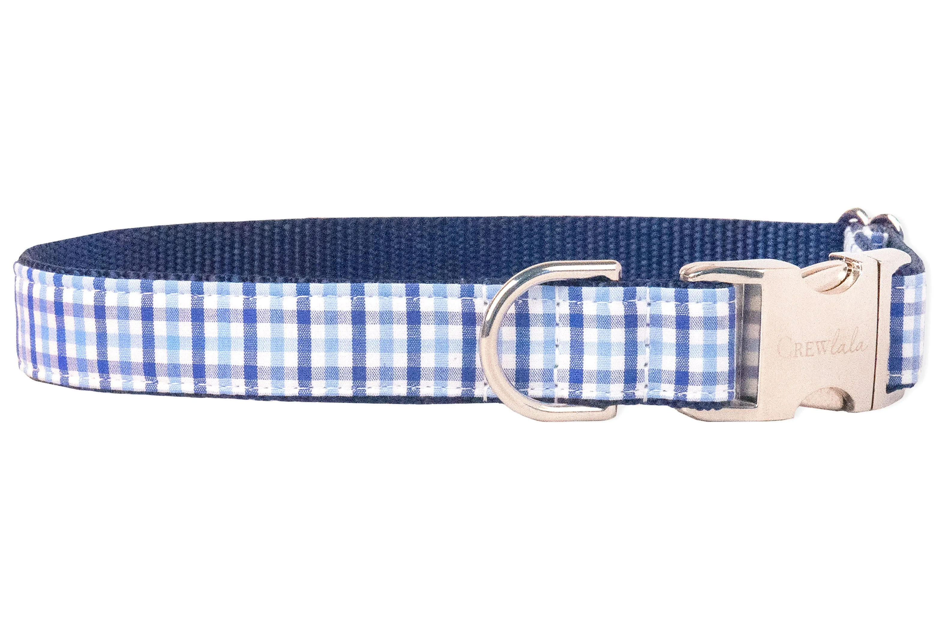 Bennett Blue Gingham Bow Tie Collar