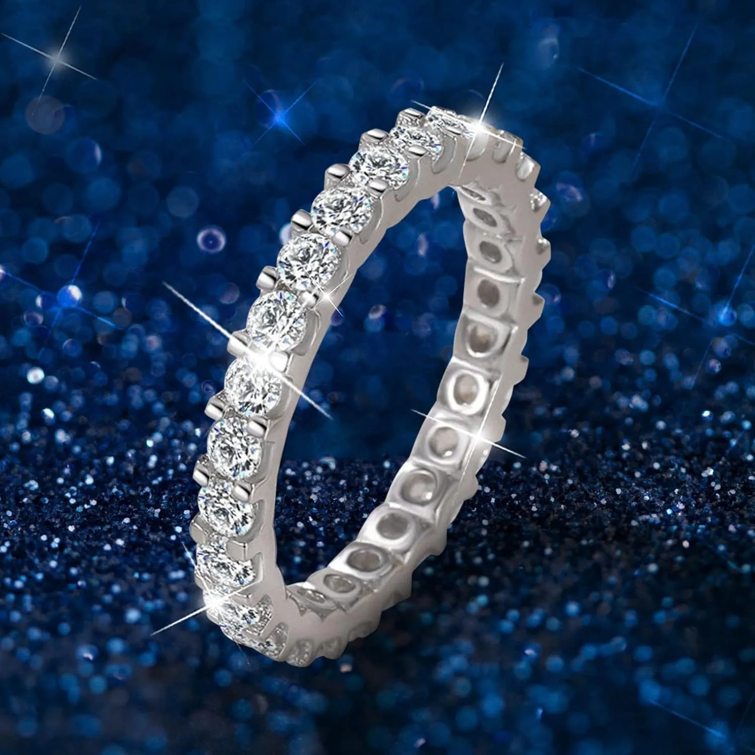 Birthstone Rings For Women Dainty Stackable Engagement Promise Rings Cubic Zirconia Ring Ideal Gifts