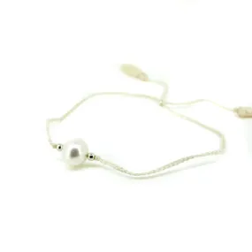 Boho Cream Pearl Tassel Anklet