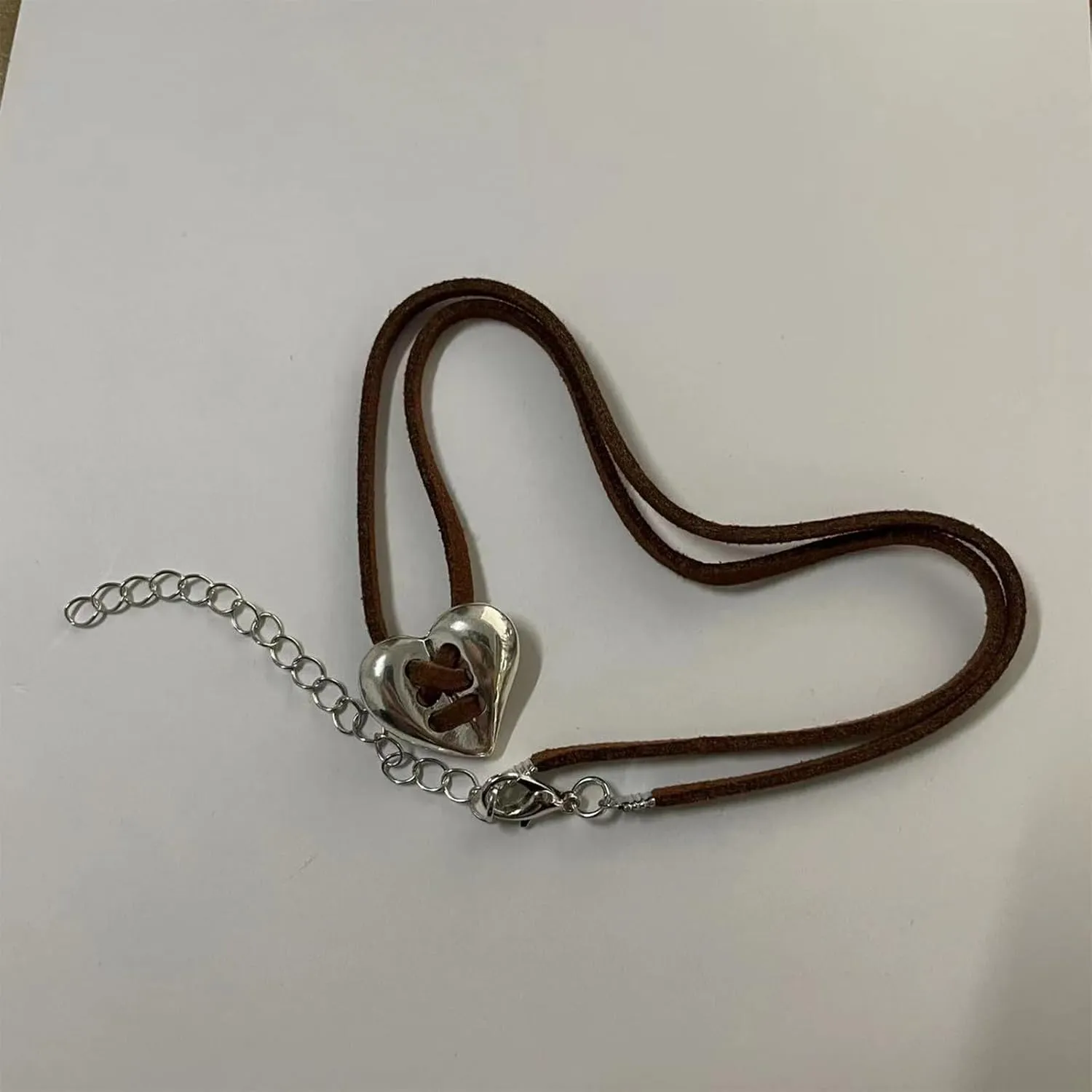 Boho Necklaces for Women Country Concert Outfits Black Choker Necklace Long Necklaces Western Jewelry Long Brown Suede Wrap Leather Necklace Cowgirl Nashville Outfits for Women