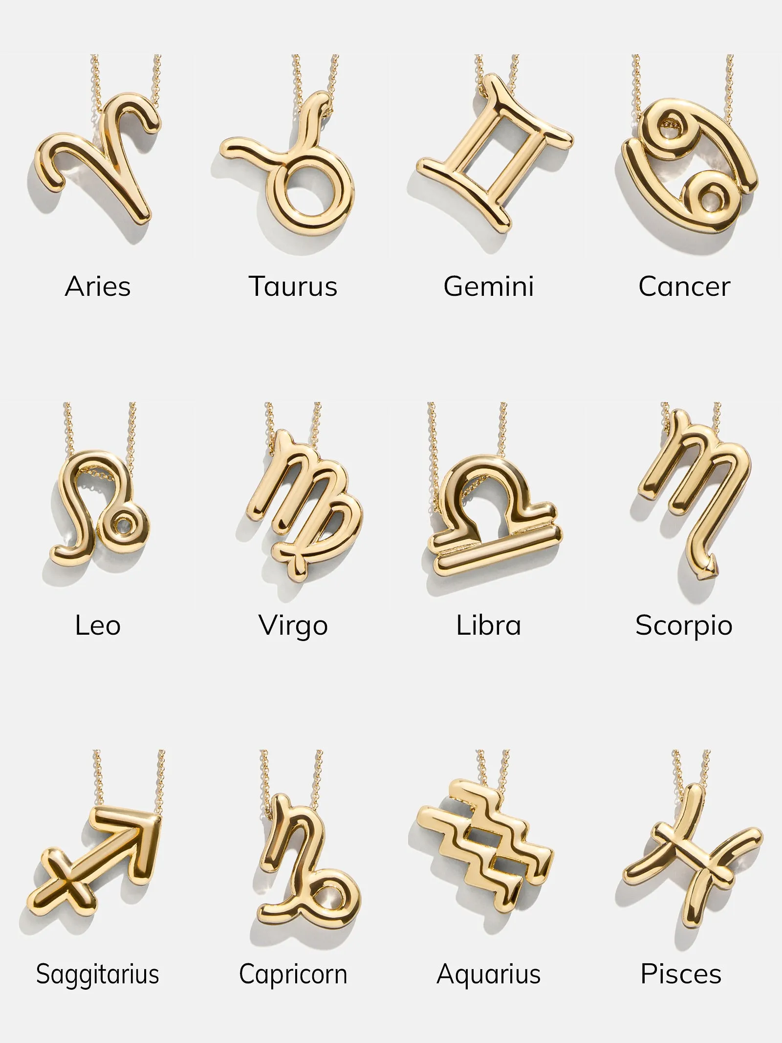 Bubble Zodiac Necklace - Leo