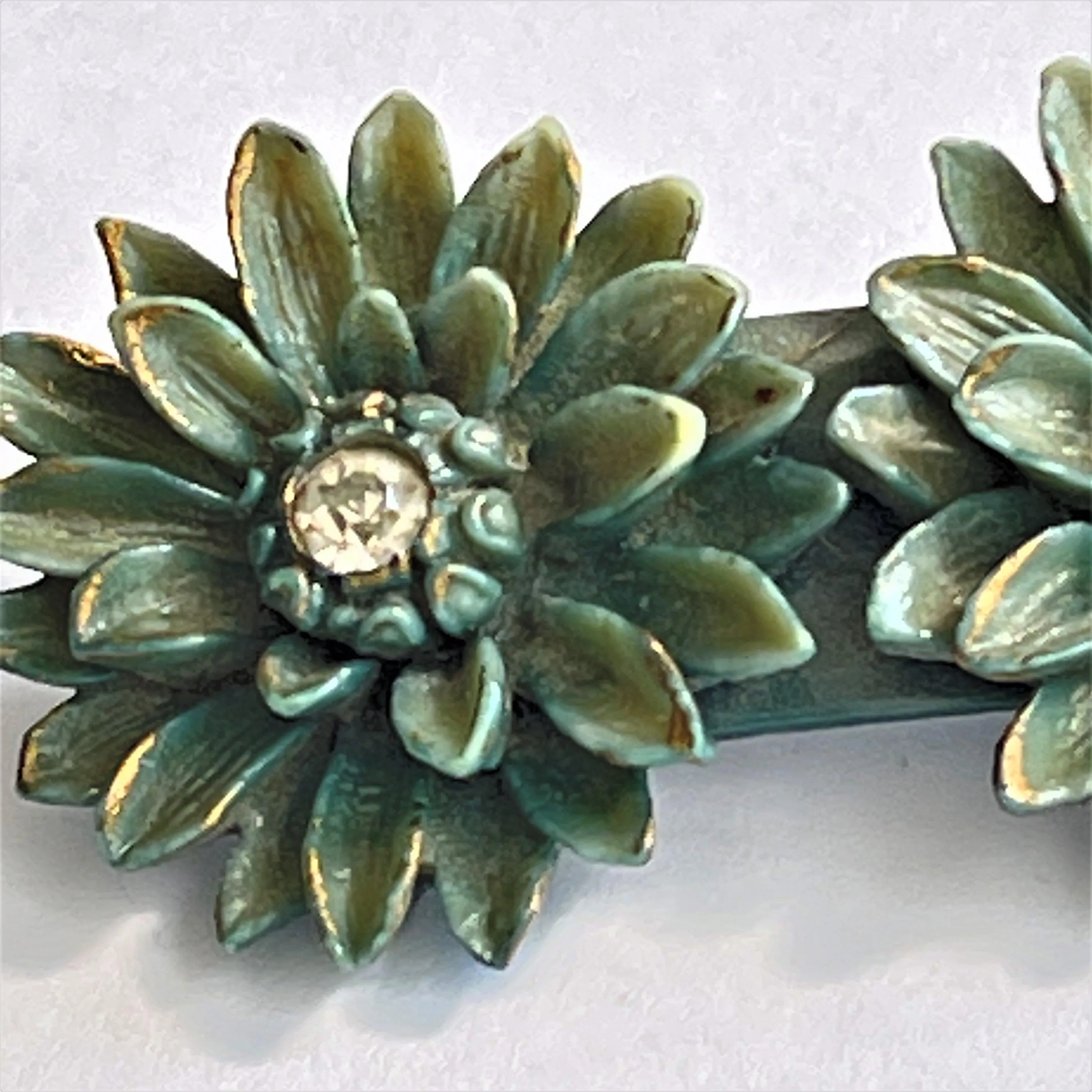 Celluloid Vintage Flower Head Brooch
