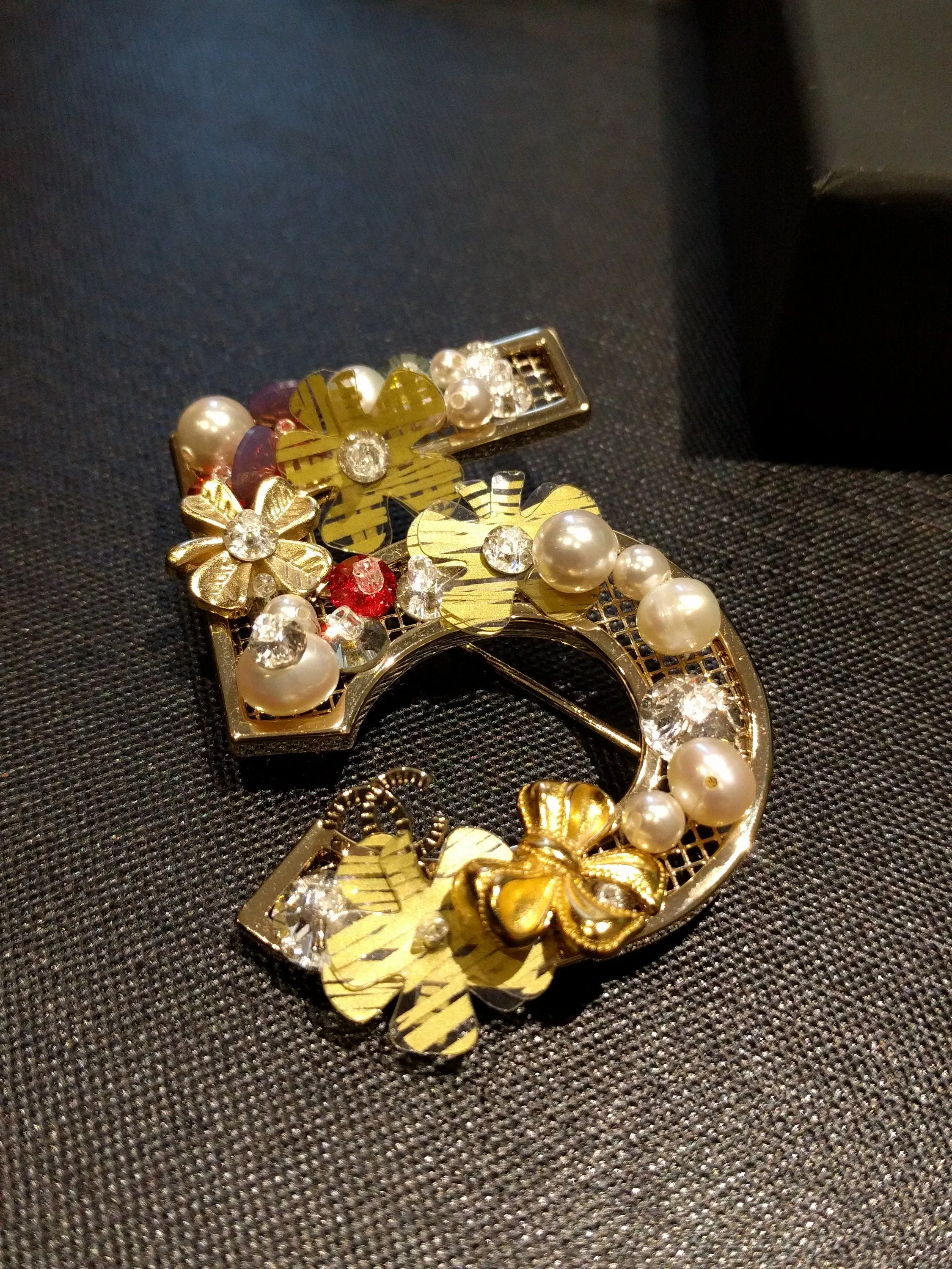 Chanel 5 Brooch - RARE Signed Collectible, Excellent Condition Vintage Accessory, Gift for Her