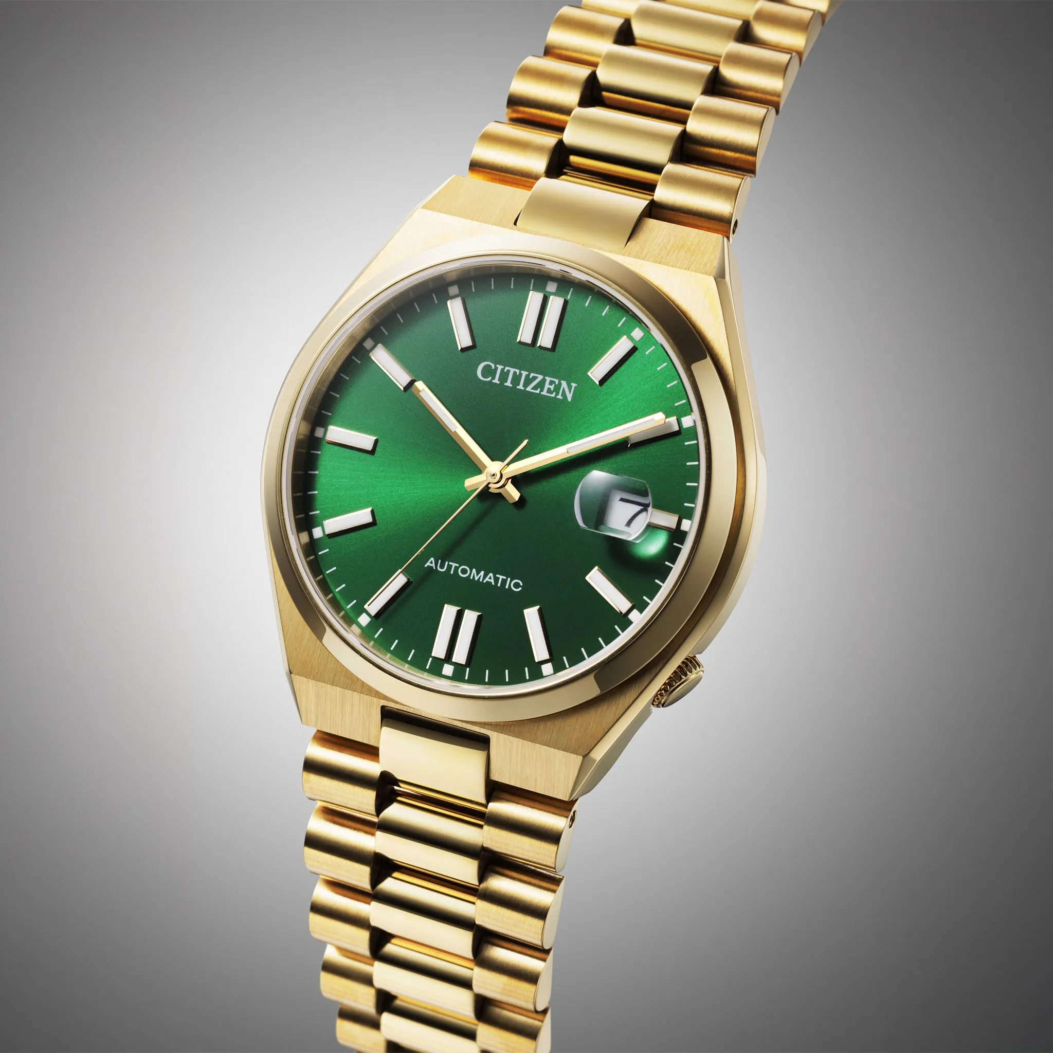 Citizen - NJ0152-51X - Green Dial Mechanical Stainless Steel Watch For Men
