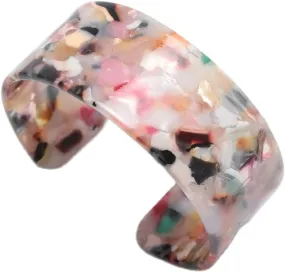 Colorful Lightweight Chunky Thick Acrylic Leopard Print Wrap Bracelets Vintage Acetic Acid Tortoise Shell Wide Open Resin Cuff Bangle Jewelry for Women Teens