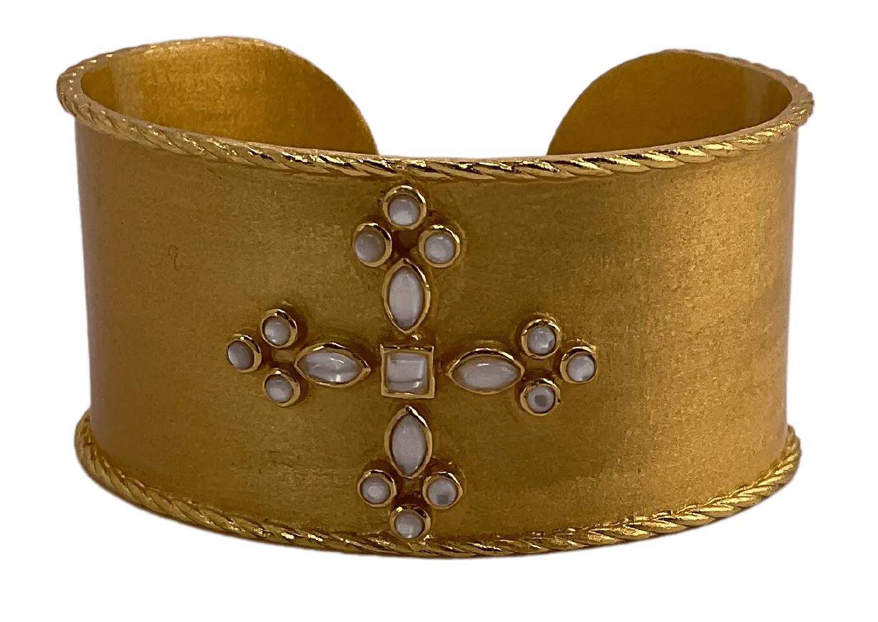 Cuff Bracelet With Cross