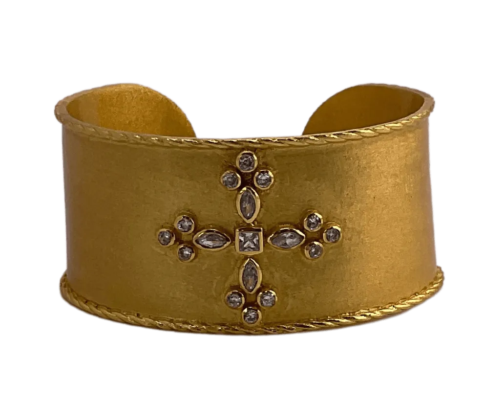 Cuff Bracelet With Cross