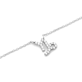 Daniel Wellington Zodiac Crystal Necklace Silver