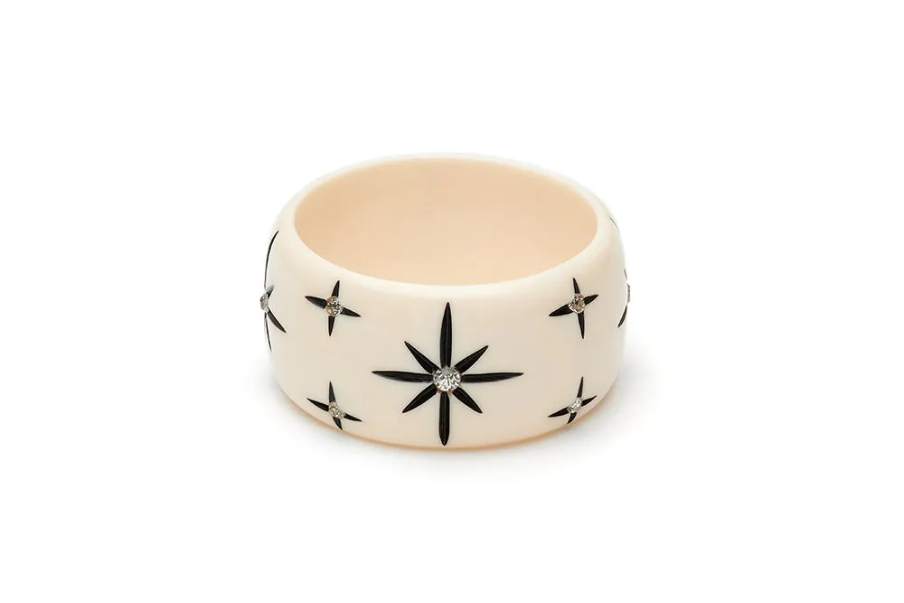 Extra Wide Ivory Starburst Maiden Bangle