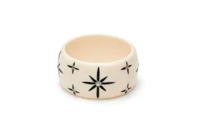 Extra Wide Ivory Starburst Maiden Bangle