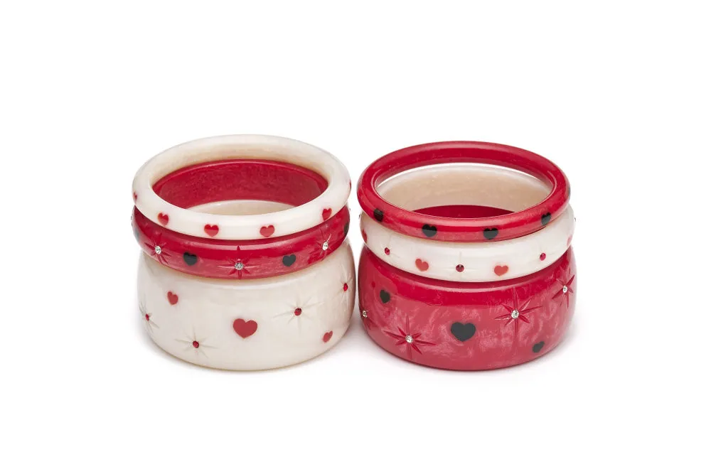Extra Wide Secret Admirer Starburst Bangle