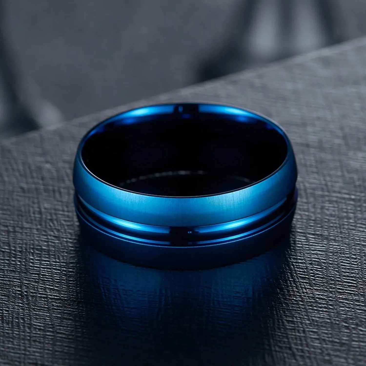 Finger Rings for Men Titanium Rings for Men, Men's Engagement Ring Groove Men's Rings Gifts for Mens Jewelry