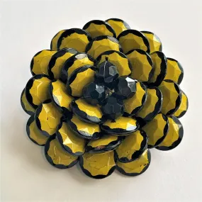 Flower Head Vintage Brooch