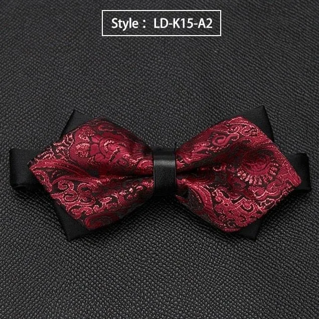 Formal Luxury Wedding Butterfly Cravat Quality Bow Tie For Men