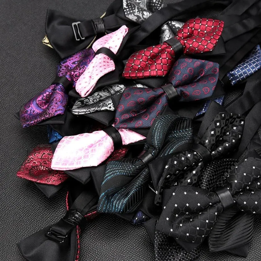 Formal Luxury Wedding Butterfly Cravat Quality Bow Tie For Men