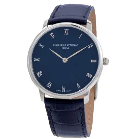 Frederique Constant Slim Line Quartz Blue Dial Watch FC-200RN5S36