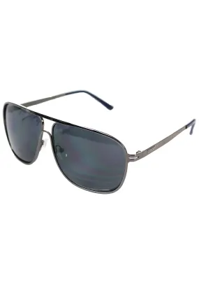 Gents Metal Frame Sunglasses Retro Aviator Style - Black