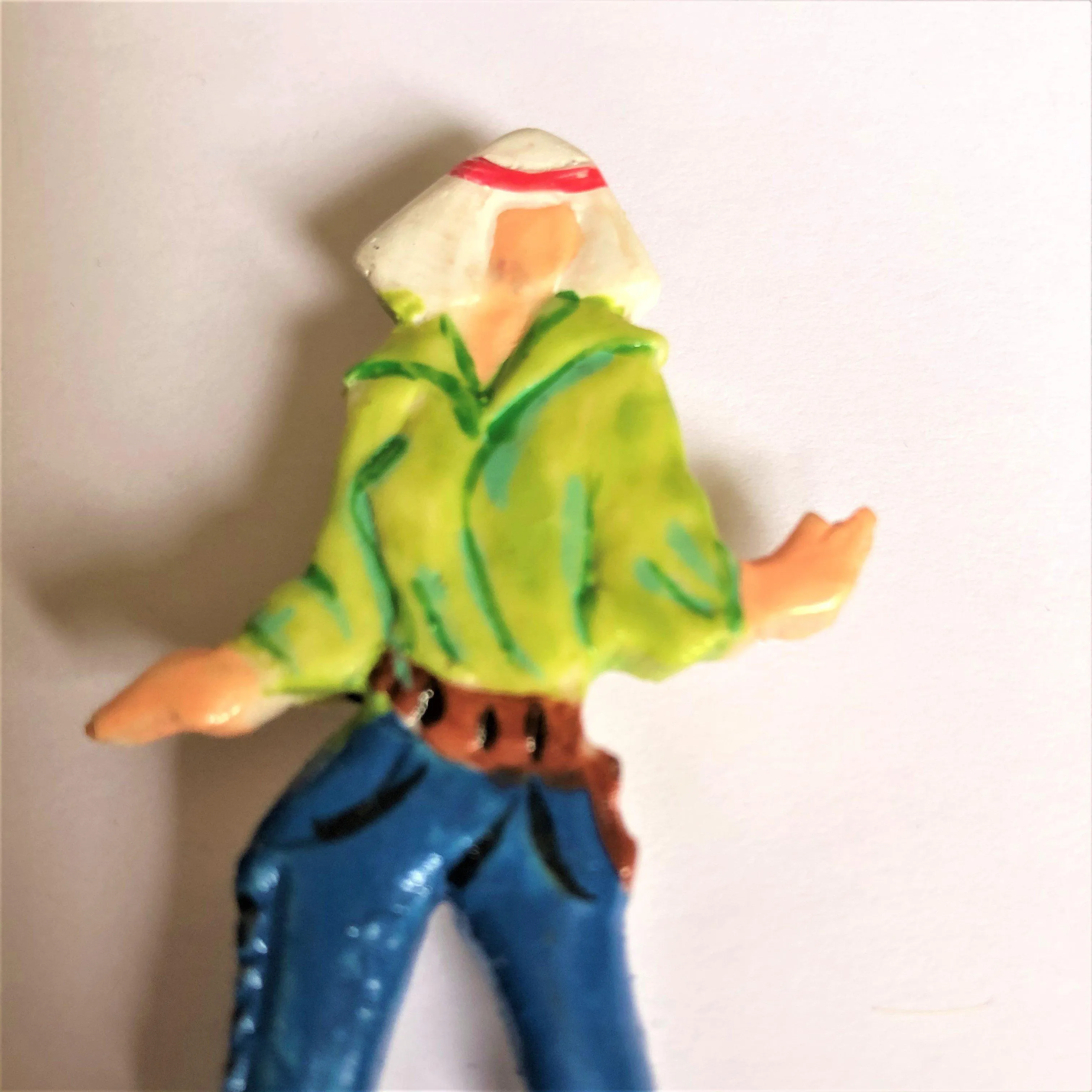 Hippy Figural Acrylic Brooch
