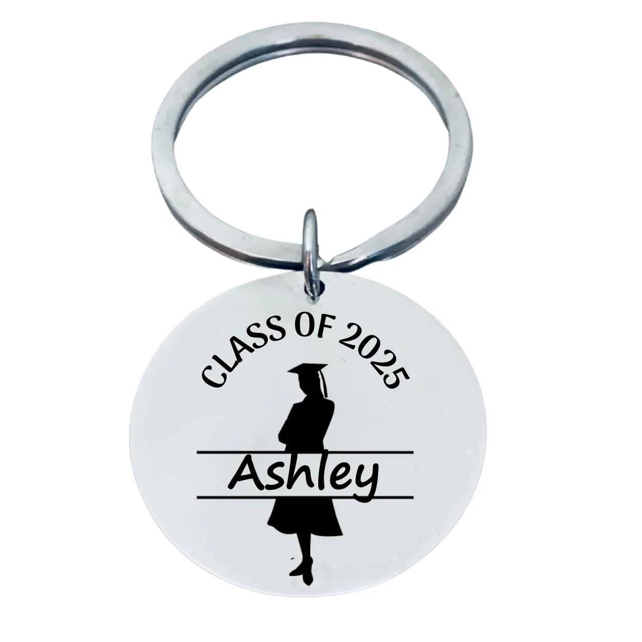 Infinity Collection - 2025 Graduation Gifts for Her, Personalized Charm Keychain with Name Engraved Charm for Women College Graduation Gifts for Her High School