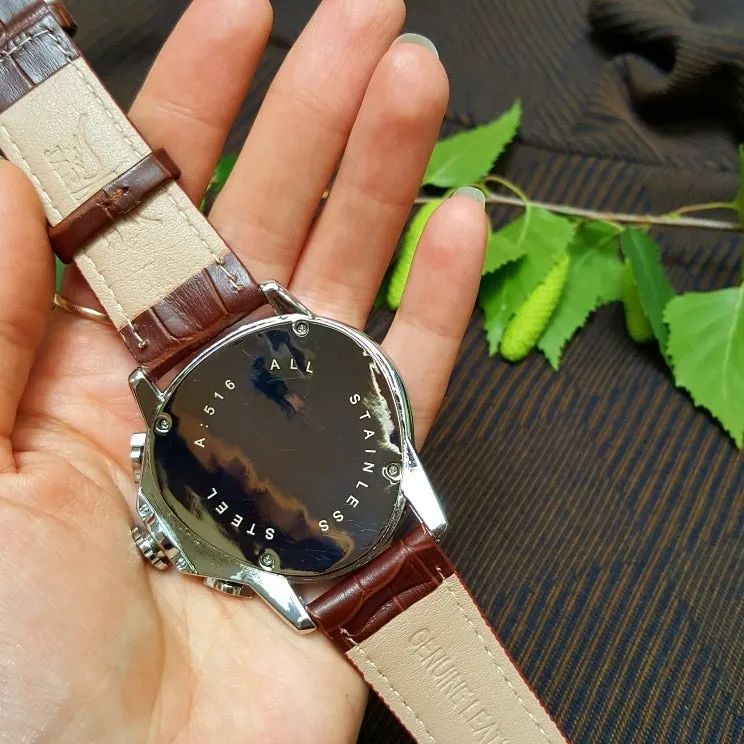 Jaragar Luxury Mechanical Automatic Men Watch Triangle 3 Dial Men Chic Fashion Sport Wristwatch