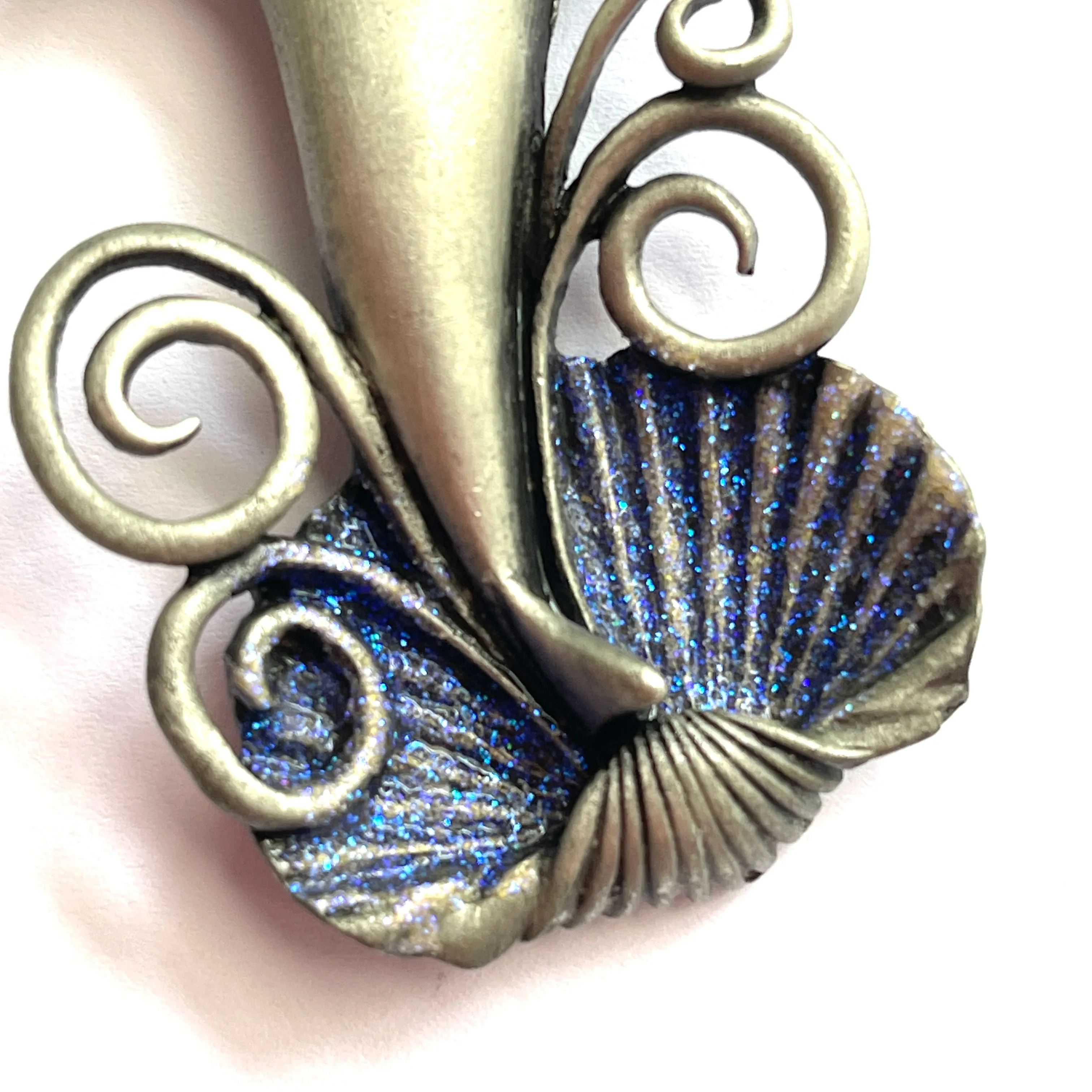 JJ Jonette Signed Dolphin Brooch USA