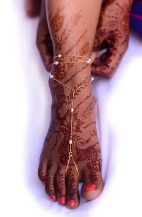 Kerala Pearl Wrap Anklet