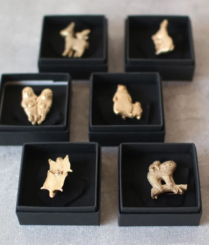 KIYATA Tin Brooch {Sloth}