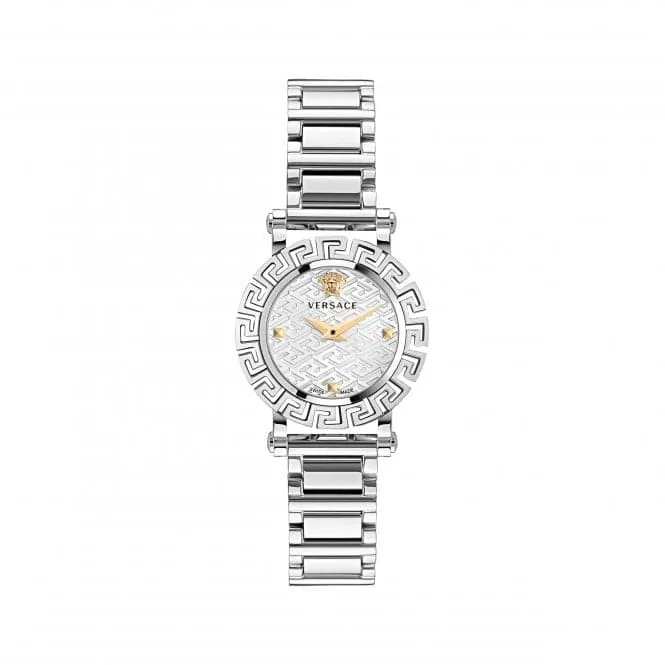 Ladies Greca Glam Stainless Steel Silver Watch VE2Q00322