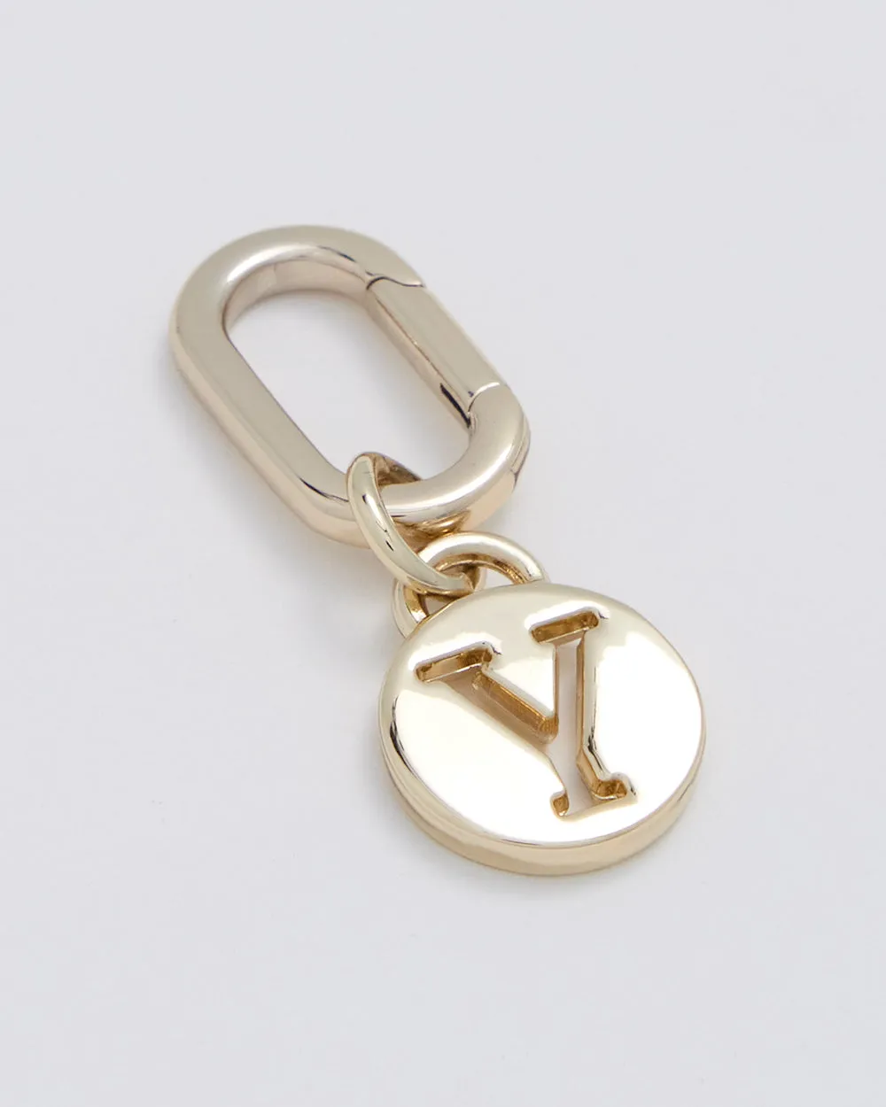 Letter Y Charm With Oval Hinge Ring Clip