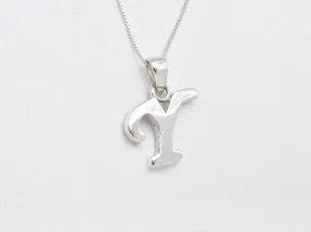Letter Y Pendant - Name Initial Pendant - Personalized Necklace