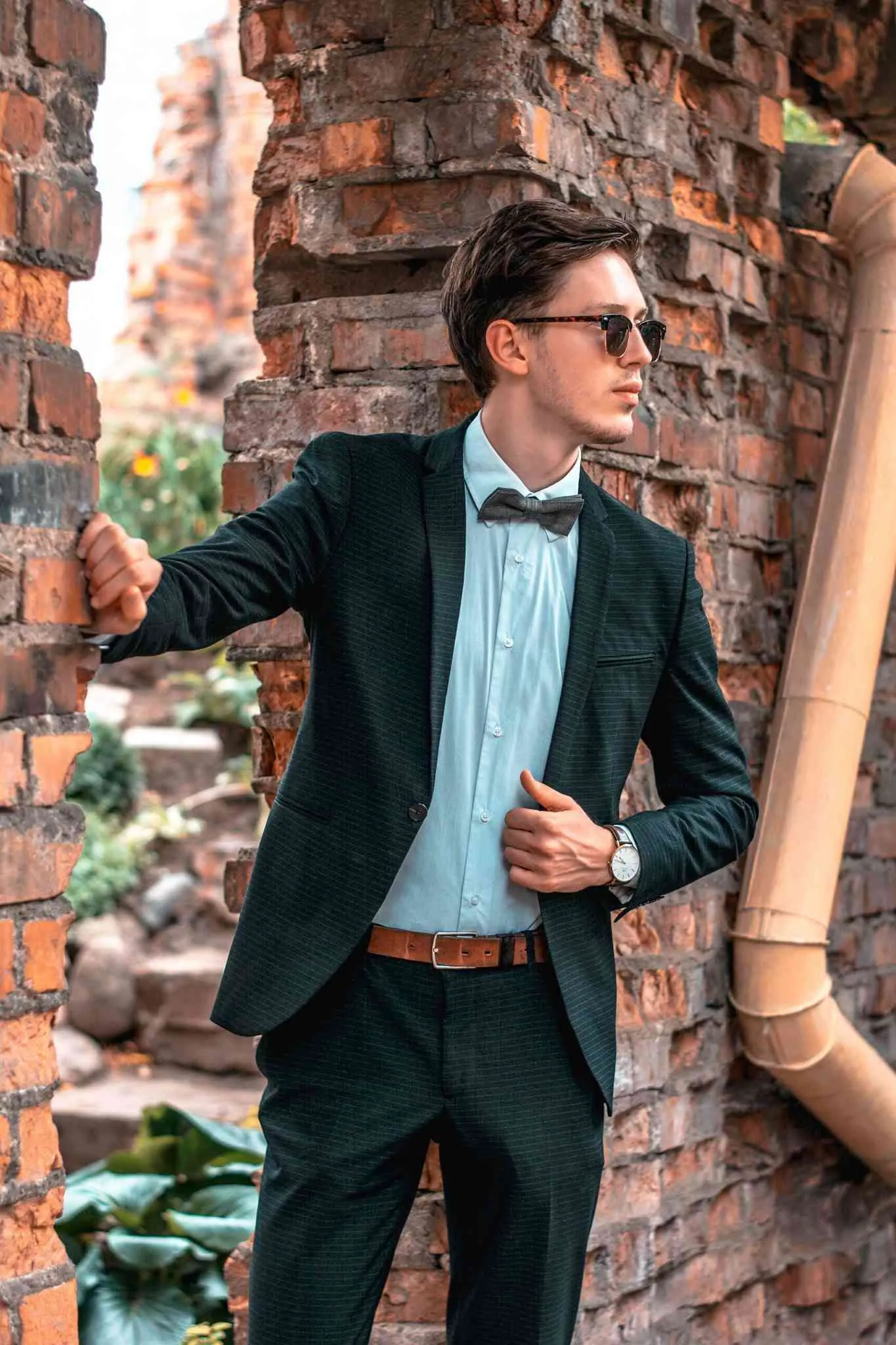 Light Gray Linen Bow Tie | Classic Men's Accessory