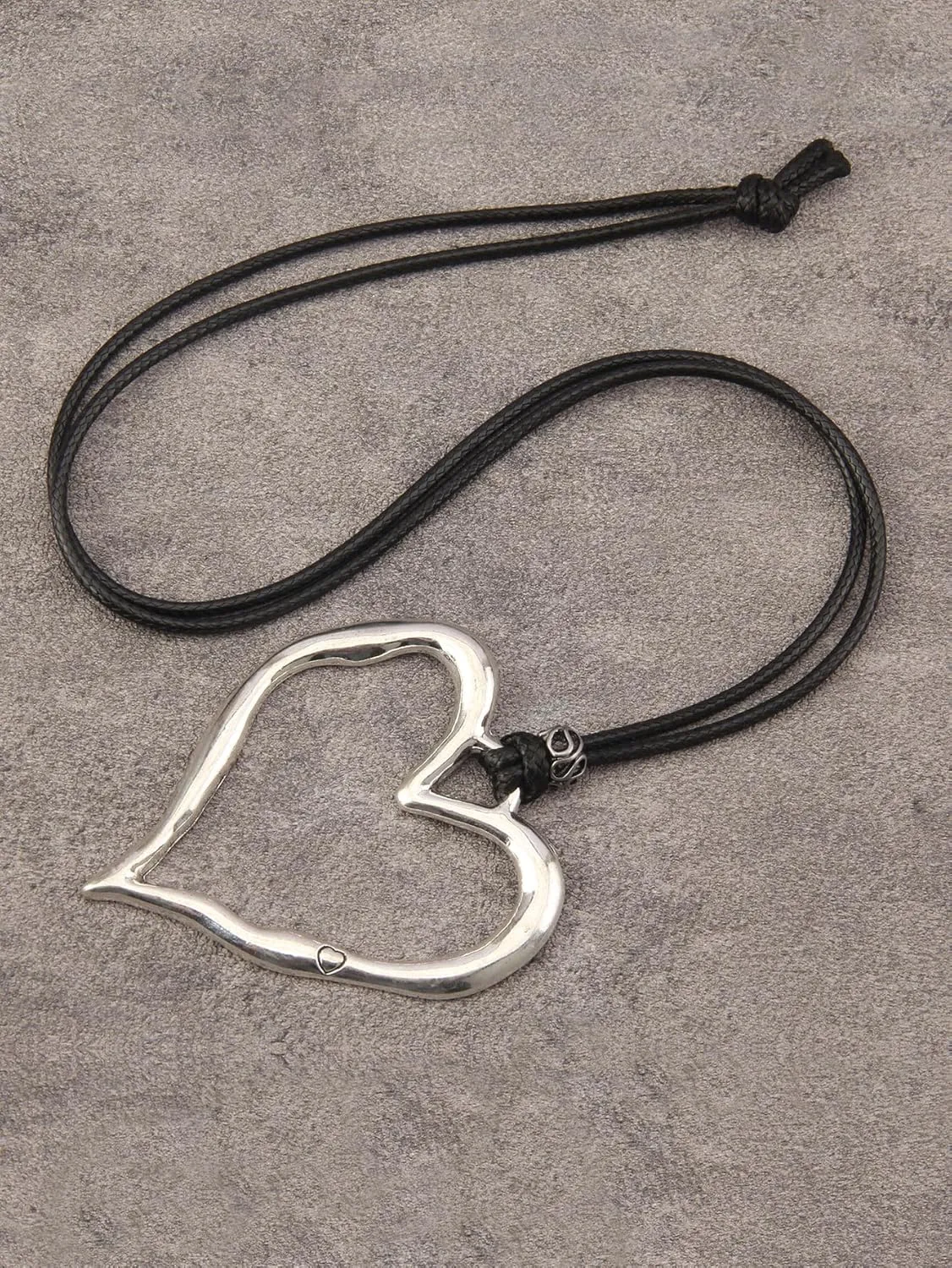 Long Necklace for Women Bohemian Necklaces Long Choker Necklace Handmade Black Leather Necklace Hippie Style Jewelry