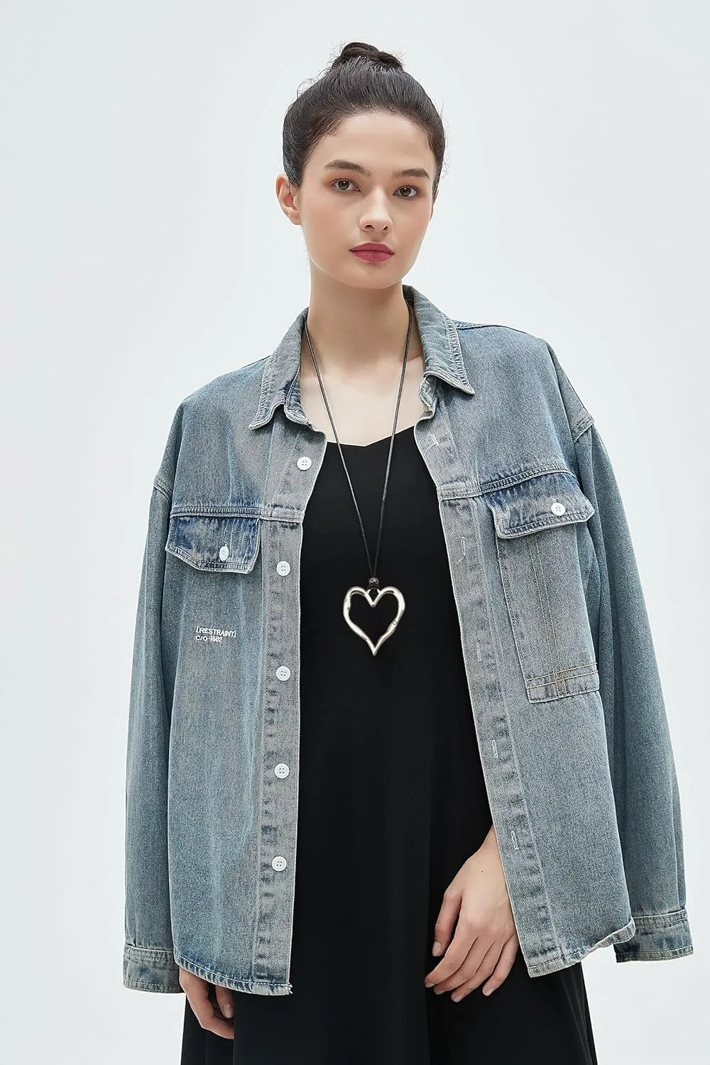 Long Necklace for Women Bohemian Necklaces Long Choker Necklace Handmade Black Leather Necklace Hippie Style Jewelry