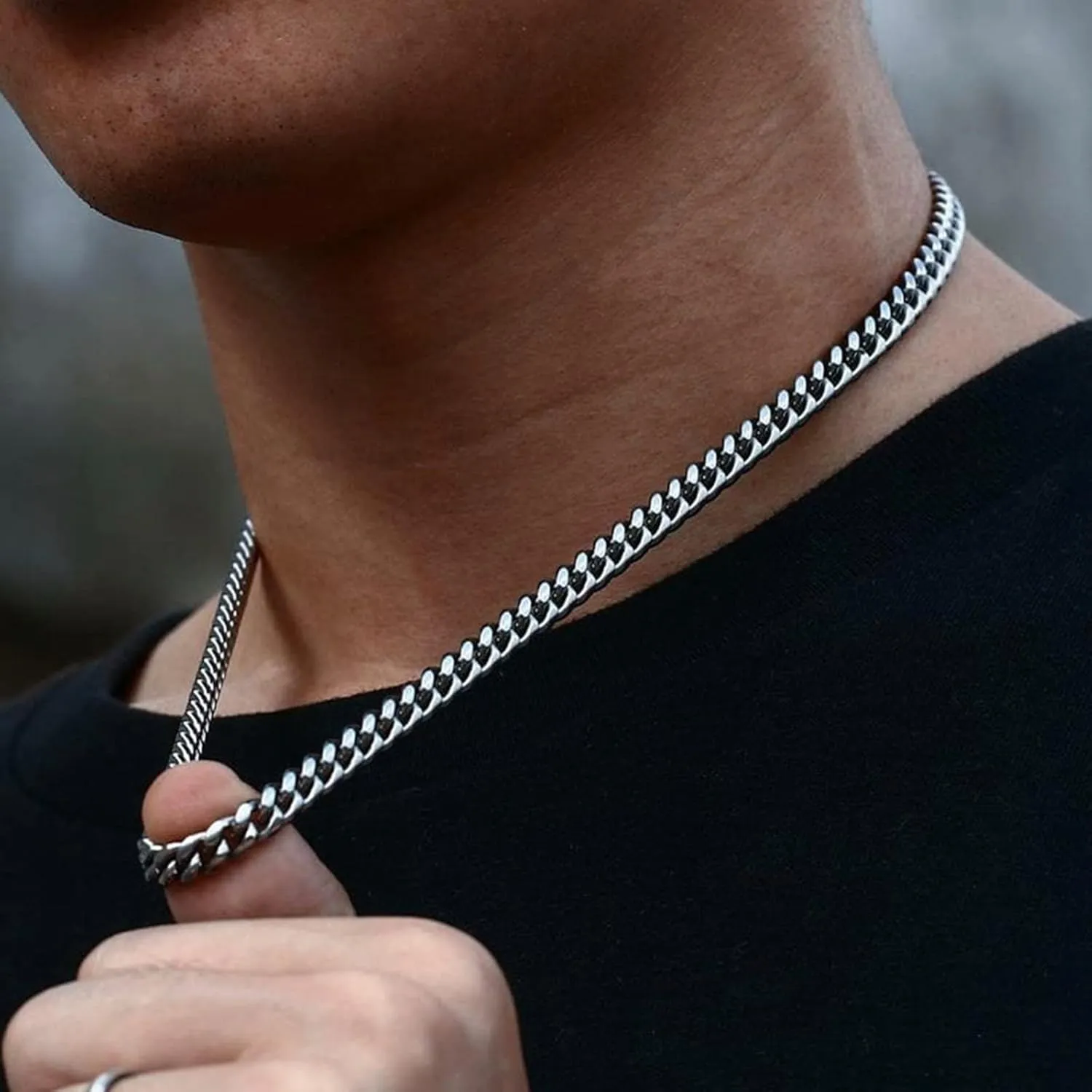 Long tiantian Silver Layered Initial Necklaces for Women Gifts Trendy Stuff Silver Gold Paperclip Link Chain Necklace Coin Letter Pendant Choker Toggle Clasp