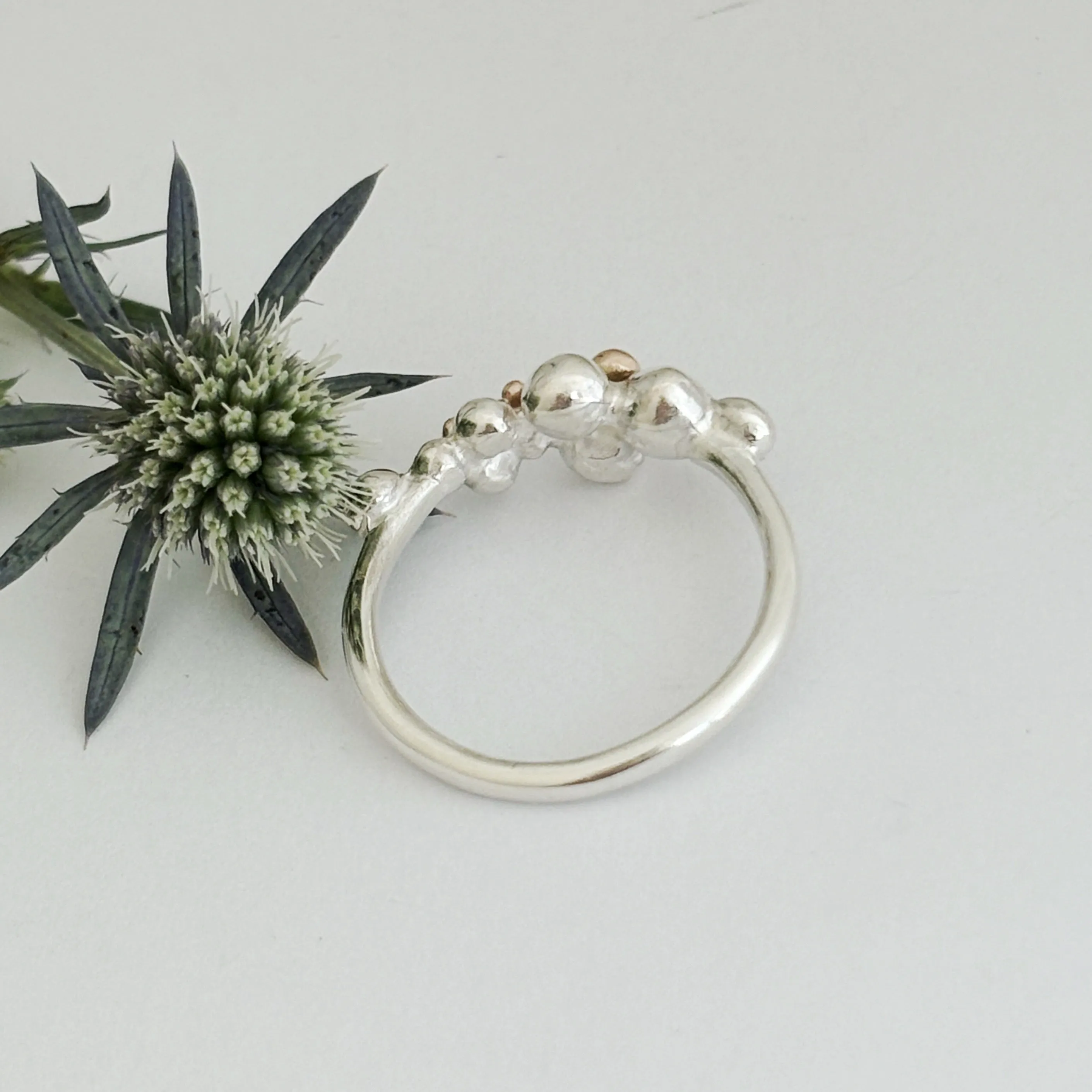 Lots of Bubbles Silver and Gold Ring