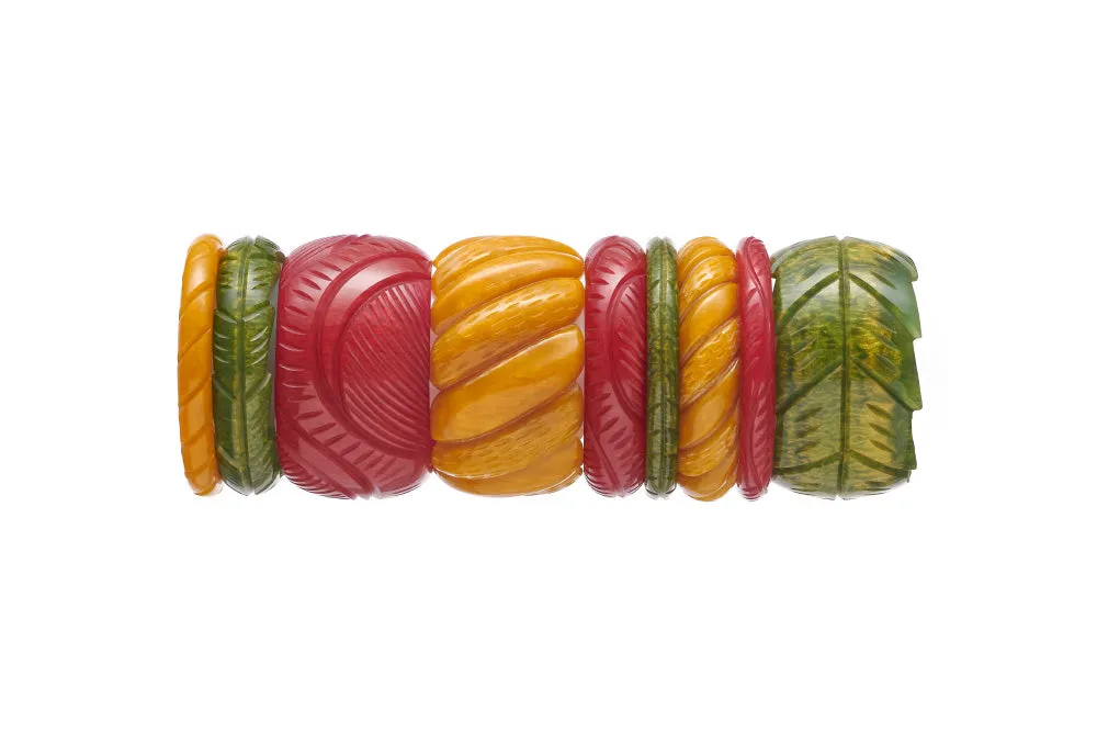 Midi Golden Bordeaux Fakelite Maiden Bangle
