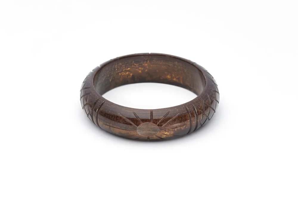 Midi Golden Espresso Fakelite Bangle