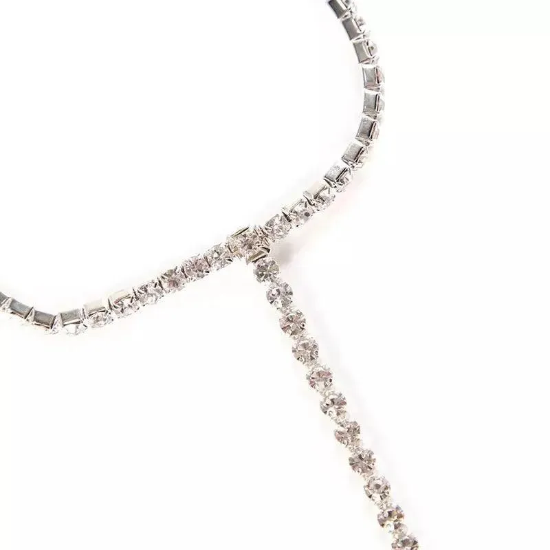 Minimalist Rhinestone Anklet