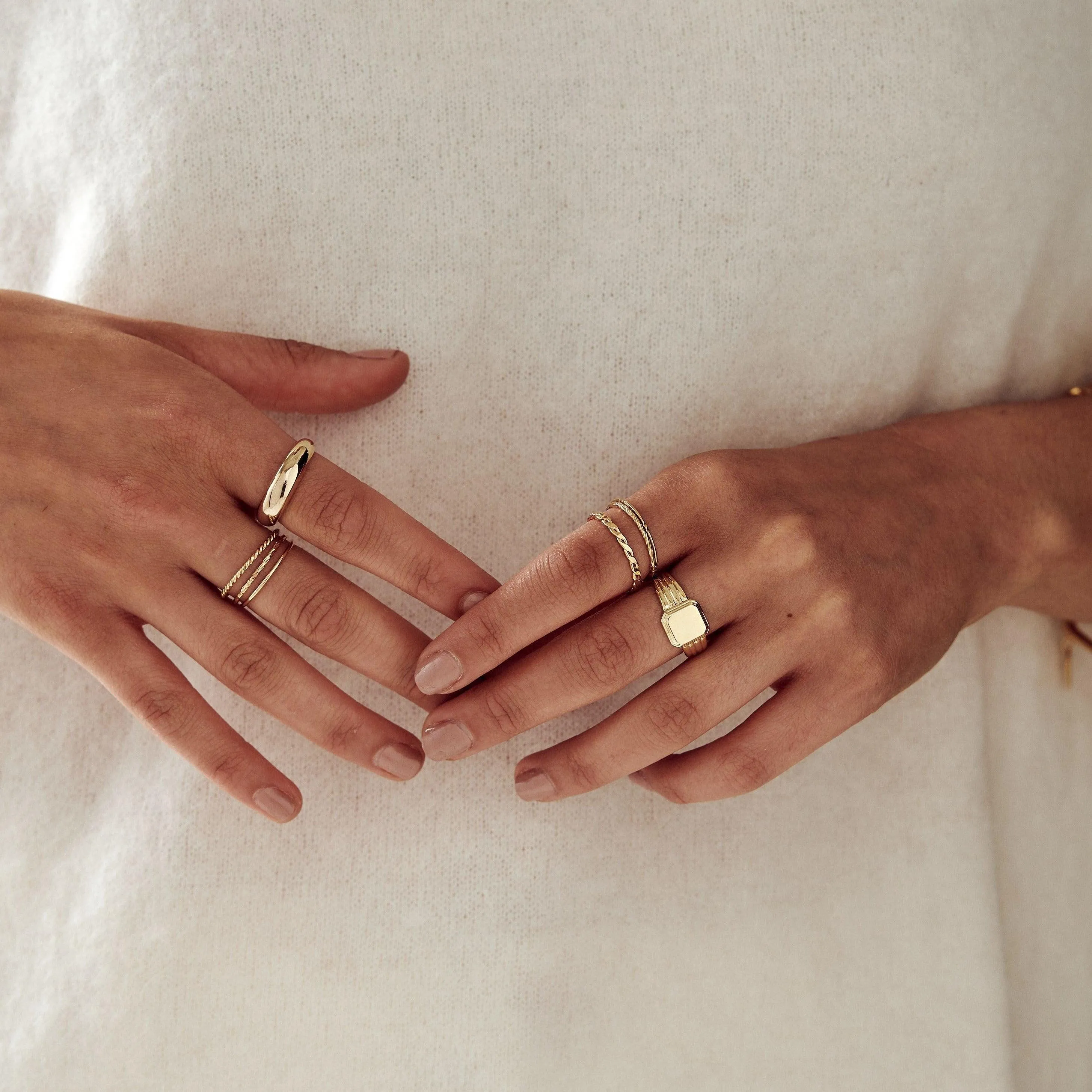 Multi Stack Ring Set - Gold