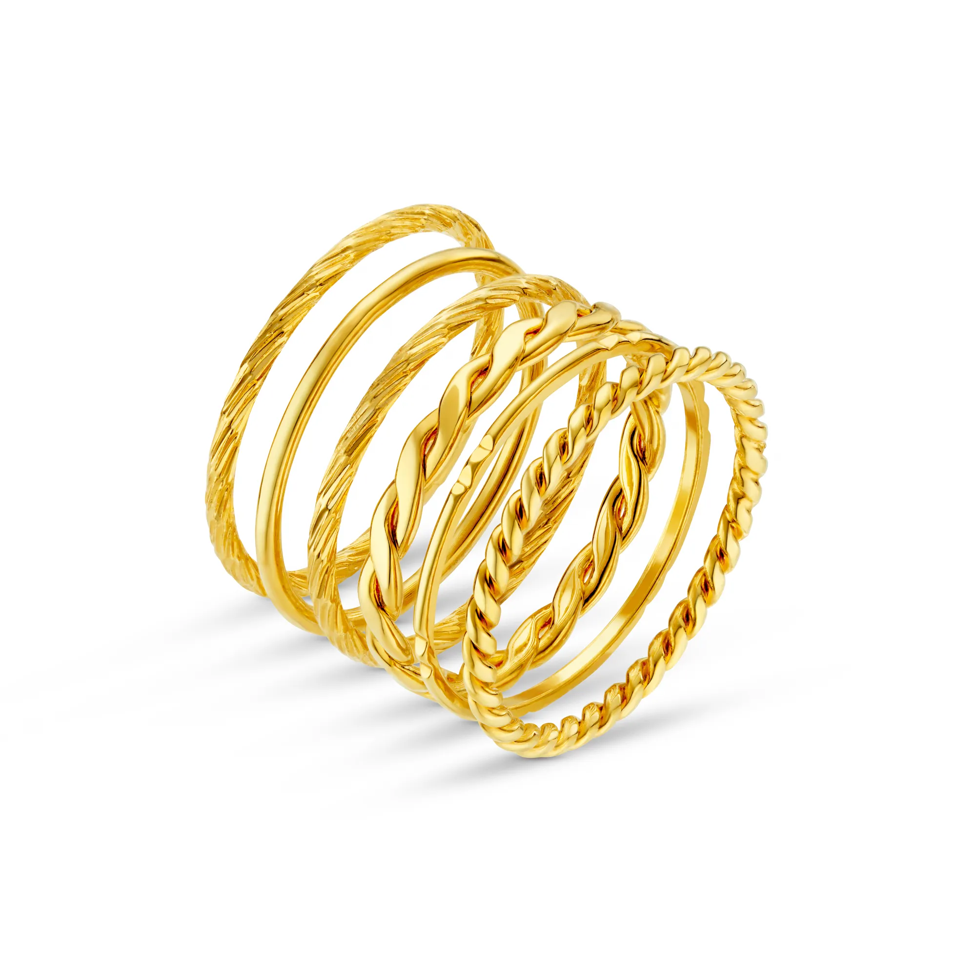 Multi Stack Ring Set - Gold