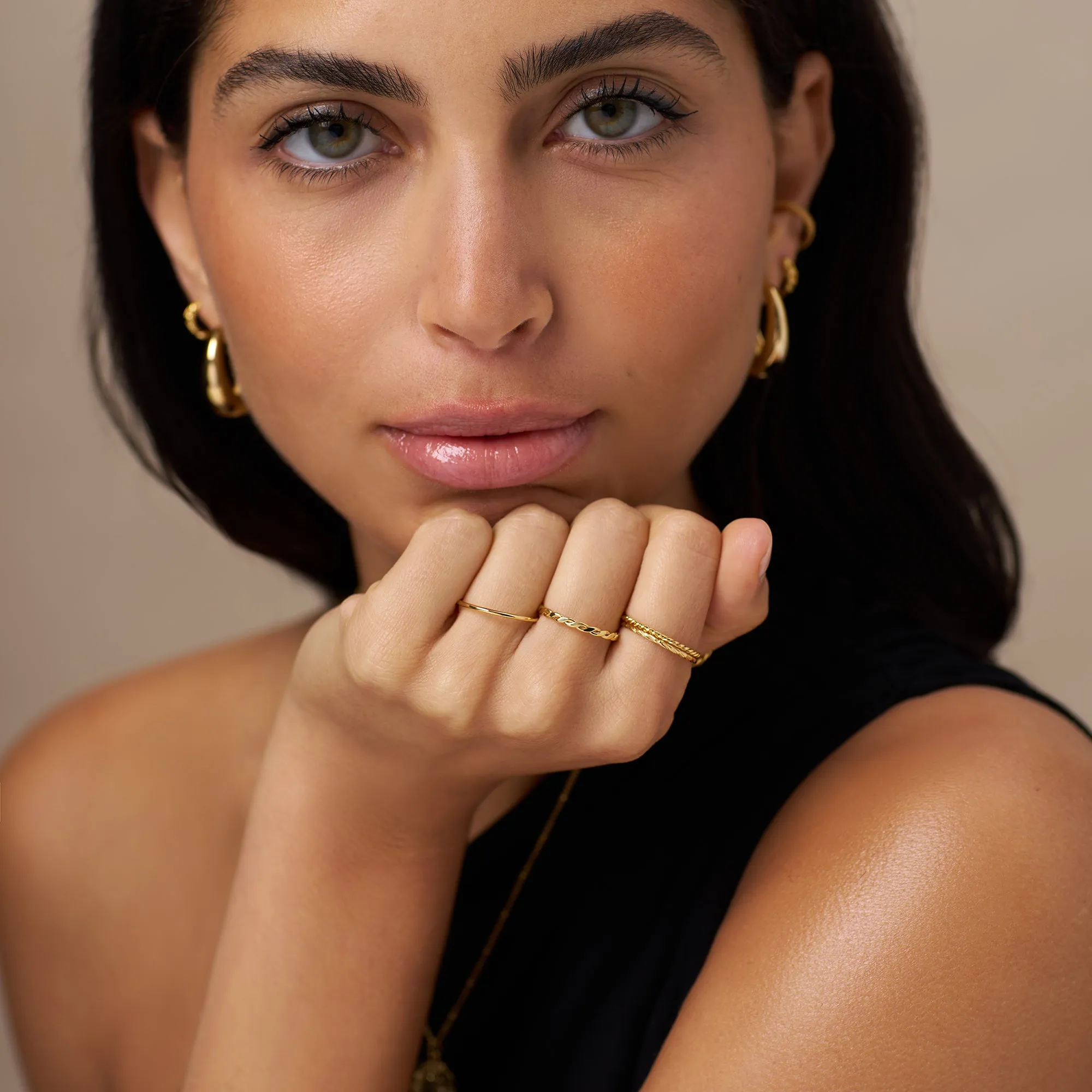 Multi Stack Ring Set - Gold
