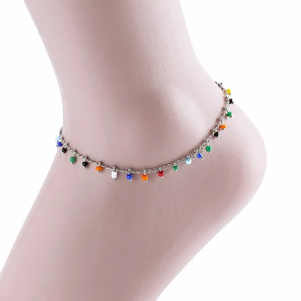 Multicolor Beaded Anklet