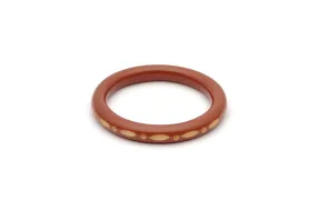 Narrow Café Carved Maiden Bangle