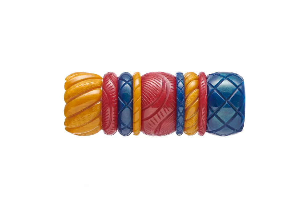 Narrow Golden Ink Fakelite Maiden Bangle