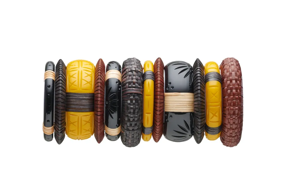Narrow Ochre Maiden Bangle