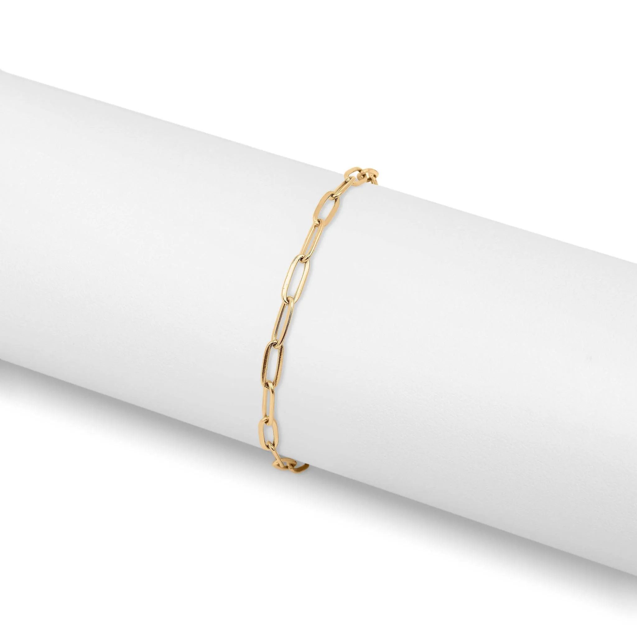 Paperclip Chain Anklet: Stainless