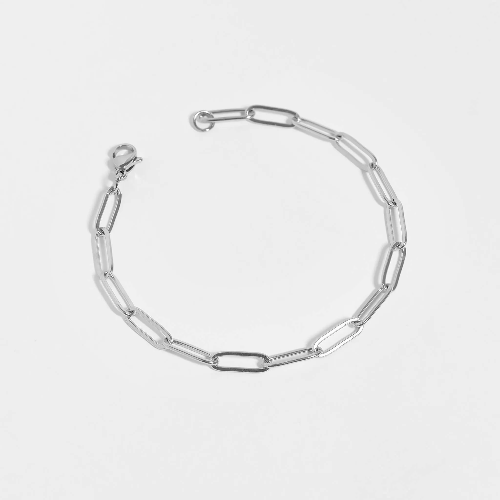Paperclip Chain Anklet: Stainless