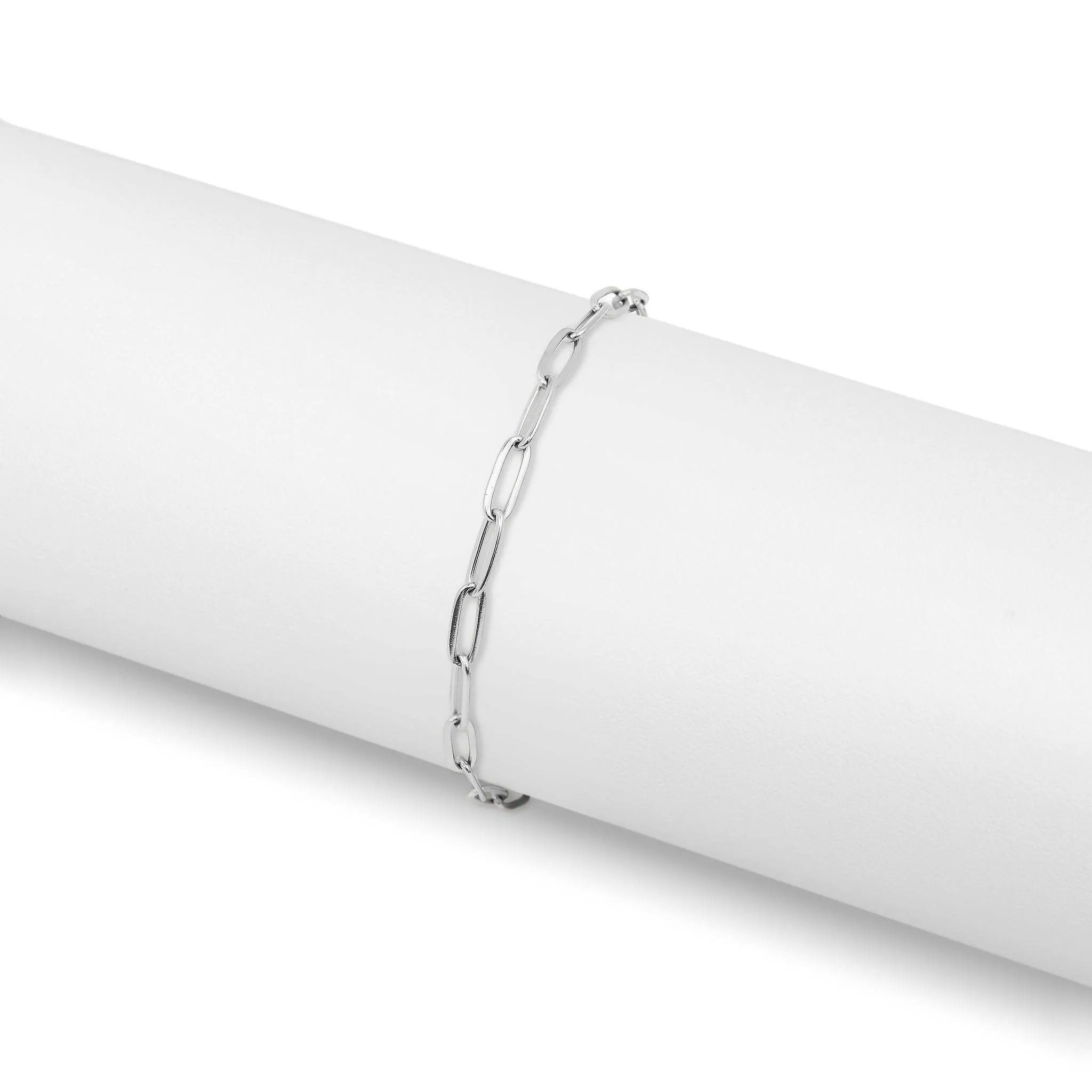 Paperclip Chain Anklet: Stainless